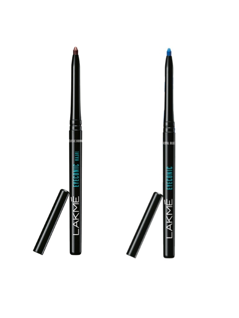 

Lakme Set Of 2 Eyeconic Kajal - Royal Blue & Classic Brown