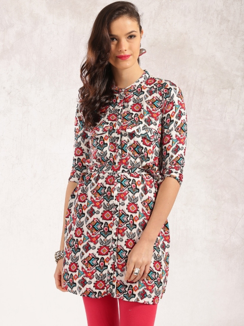 

Anouk Women Multicoloured Printed Straight Kurta, Multi