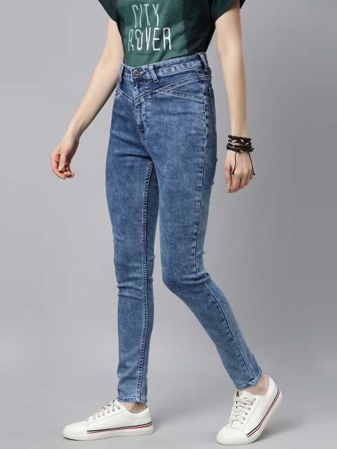

Roadster Women Blue Slim Fit Clean Look Stretchable Jeans