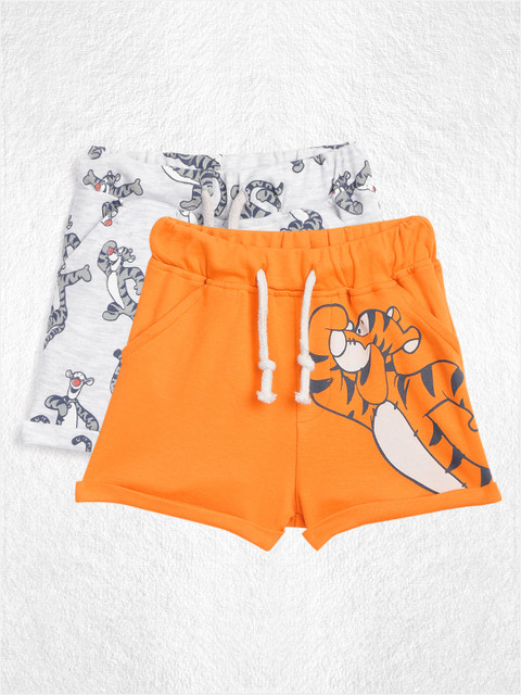 

YK Disney Infant Boys Pack of 2 Winnie the Pooh Tigger Print Shorts, Orange