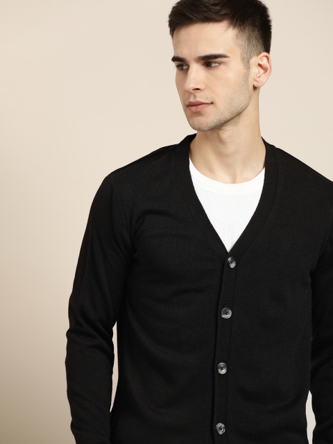 

ether Men Black Cardigan