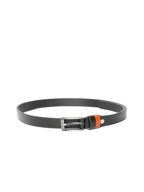 

Mast & Harbour Women Black Grainy Texture Leather Belt