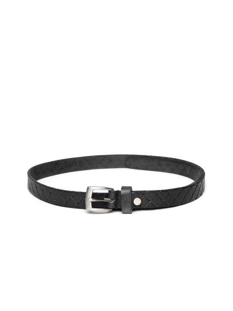 

Mast & Harbour Women Black Perforated Leather Belt