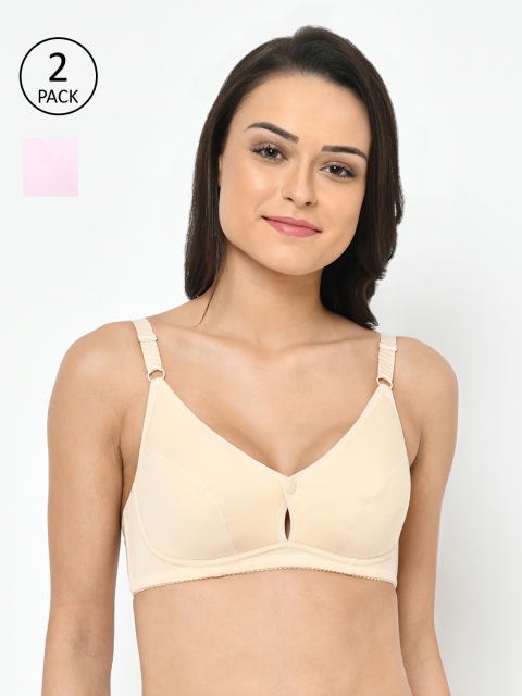 

Cosmo Lady Pink Pack of 2 Maternity Bras Full Coverage