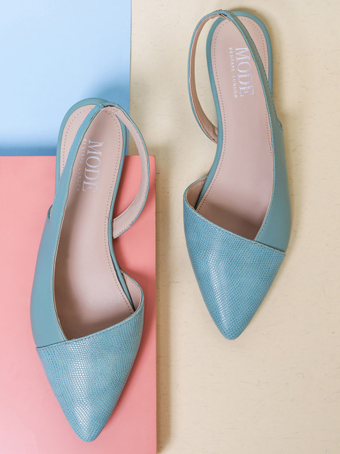 

Mode by Red Tape Women Sea Green Textured Mules