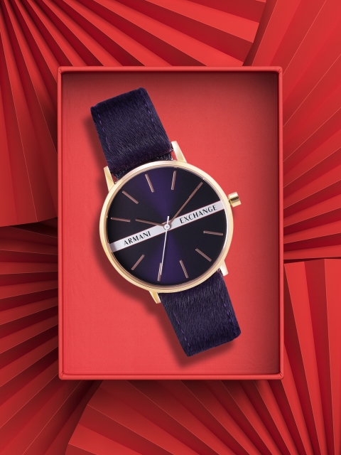 

Armani Exchange Women Purple Analogue Watch AX5568