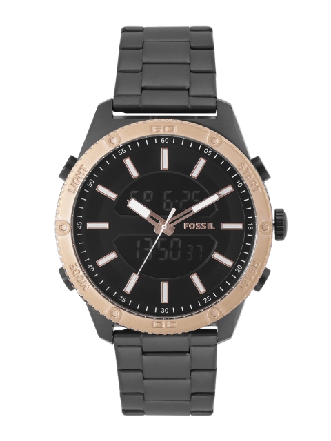 

Fossil Men Black Brox Analogue and Digital Watch BQ2581