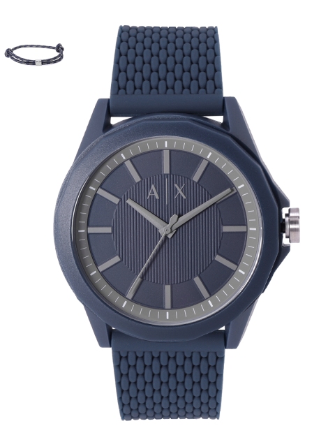 

Armani Exchange Men Drexler Blue Watch Gift Set AX7118, Navy blue