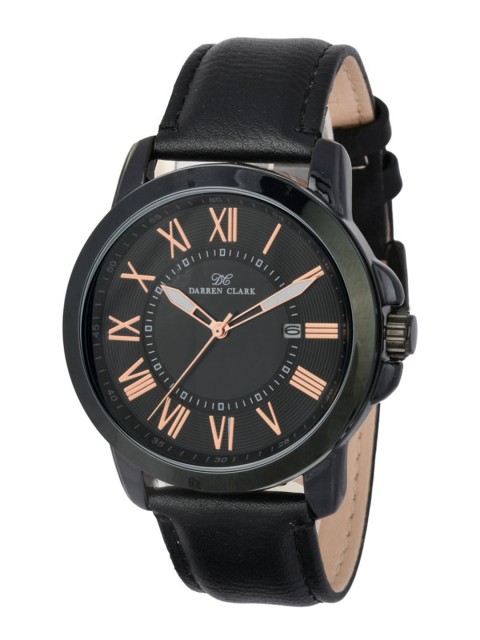 

DARREN CLARK Men Black Analogue Watch 11009-NLD-03