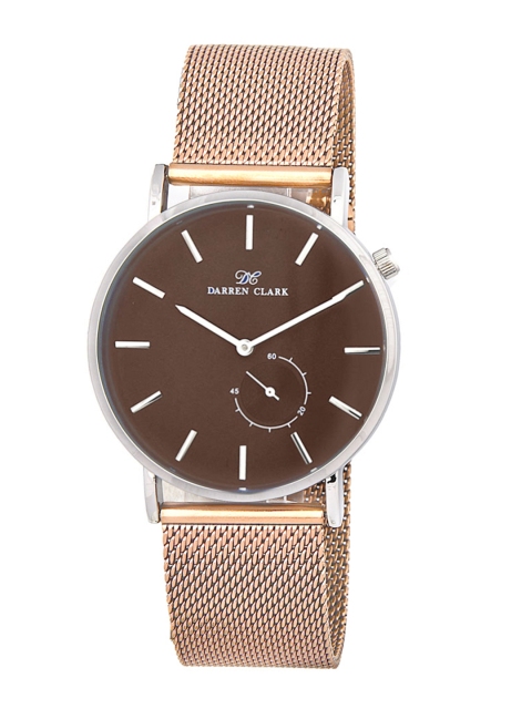 

DARREN CLARK Men Brown Analogue Watch 11013-SZ-05