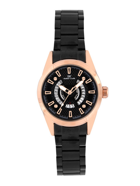 

DARREN CLARK Men Black Analogue Watch 11010-WNMD-03