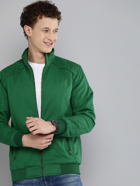 

HERE&NOW Men Green Bomber Jacket