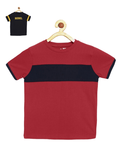 

DILLINGER Boys Pack of 2 Printed Cotton T-Shirt, Multi