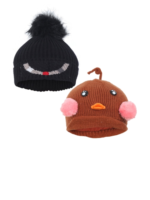 

FabSeasons Boys Pack of 2 Beanie, Brown