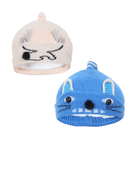 

FabSeasons Boys Pack of 2 Beanie, Blue