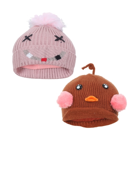 

FabSeasons Boys Pack Of 2 Beanie, Brown