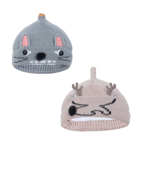 

FabSeasons Boys Pack Of 2 Beanie, Taupe