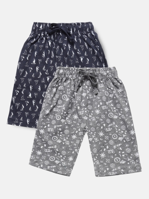 

Urban Dog Boys Pack of 2 Printed Cotton Shorts, Multi