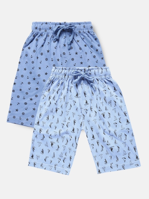 

Urban Dog Boys Blue Pack of 2 Printed Shorts