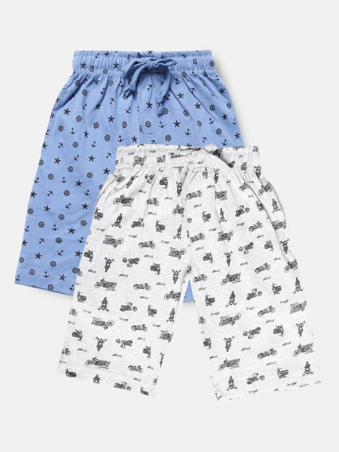 

Urban Dog Boys Pack of 2 Pure Cotton Shorts, Blue