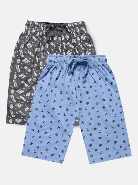 

Urban Dog Boys Pack of 2 Pure Cotton Shorts, Blue