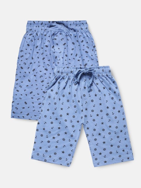 

Urban Dog Boys Blue & Black Pack of 2 Printed Shorts
