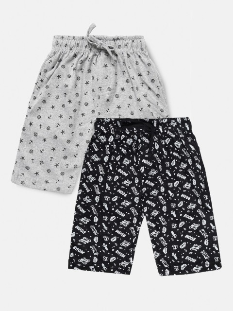 

Urban Dog Boys Black Pack of 2 Printed Shorts