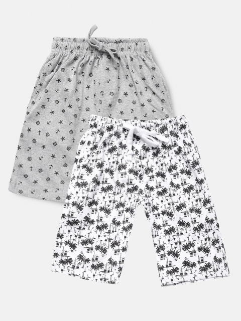 

Urban Dog Boys Pack Of 2 Printed Shorts, White