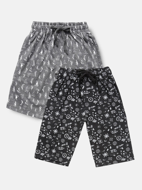 

Urban Dog Boys Black Pack of 2 Printed Shorts