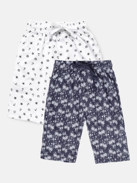 

Urban Dog Boys Pack of 2 Pure Cotton Shorts, Navy blue