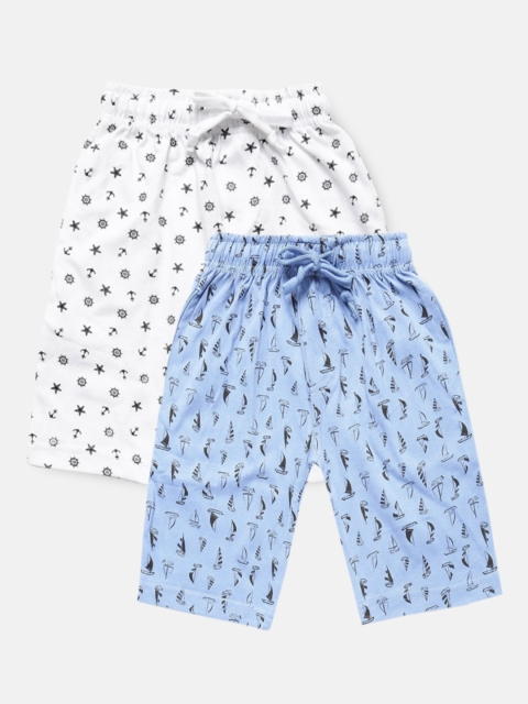

Urban Dog Boys Pack of 2 Pure Cotton Shorts, Blue