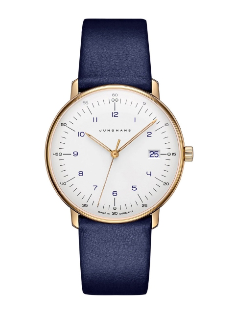 

JUNGHANS Women White Dial & Blue Leather Straps Analogue Watch