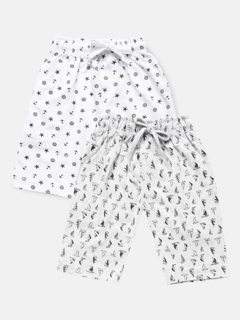 

Urban Dog Boys Pack of 2 Pure Cotton Shorts, White