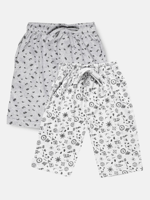 

Urban Dog Boys Pack of 2 Pure Cotton Shorts, Grey