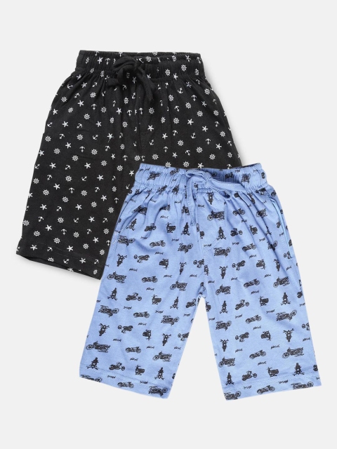 

Urban Dog Boys Pack Of 2 Printed Shorts, Blue
