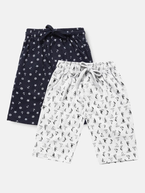 

Urban Dog Boys Pack of 2 Printed Cotton Shorts, White