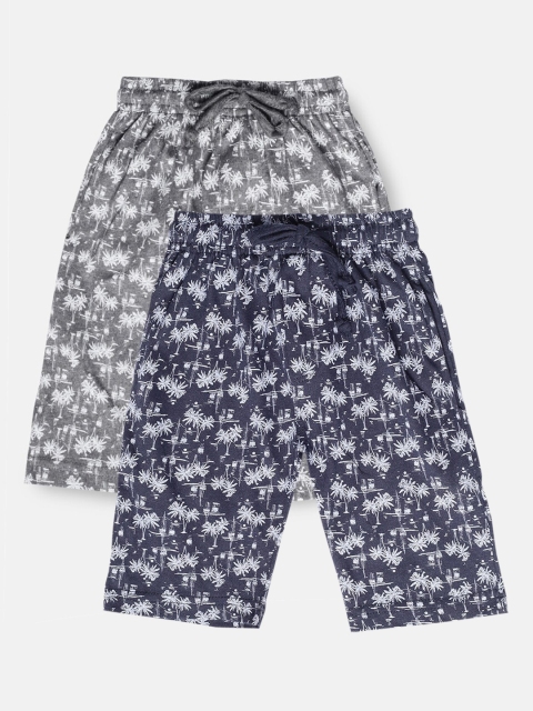 

Urban Dog Boys Pack of 2 Printed Cotton Shorts, Navy blue