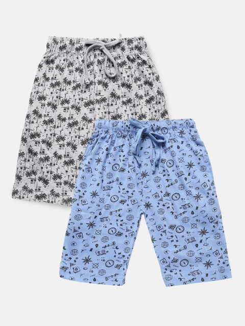 

Urban Dog Boys Pack Of 2 Printed Shorts, Blue