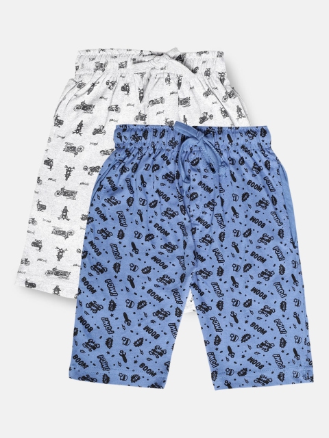 

Urban Dog Boys Pack Of 2 Printed Shorts, Blue