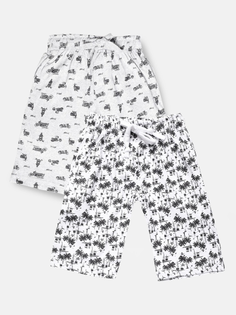 

Urban Dog Boys Pack of 2 Printed Cotton Shorts, White