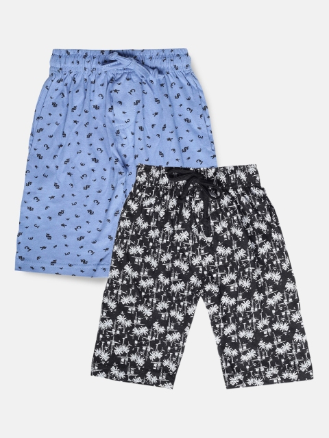 

Urban Dog Boys Pack of 2 Pure Cotton Shorts, Black