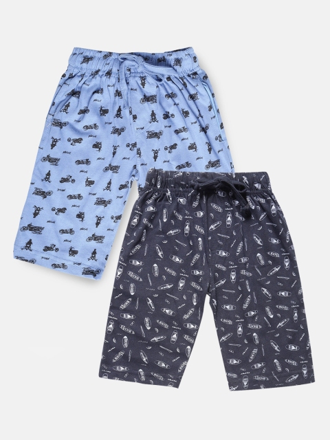 

Urban Dog Boys Pack of 2 Printed Cotton Shorts, Multi