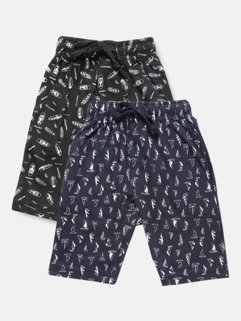 

Urban Dog Boys Pack of 2 Printed Cotton Shorts, Multi