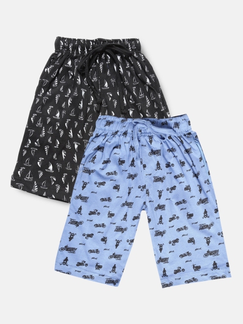 

Urban Dog Boys Pack of 2 Printed Cotton Shorts, Multi