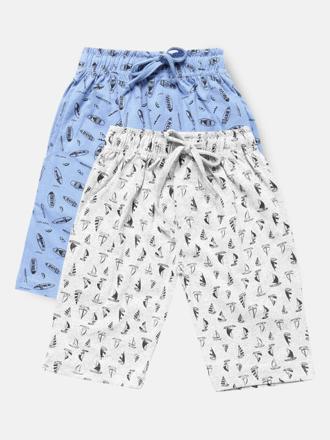 

Urban Dog Boys Pack of 2 Printed Cotton Shorts, White