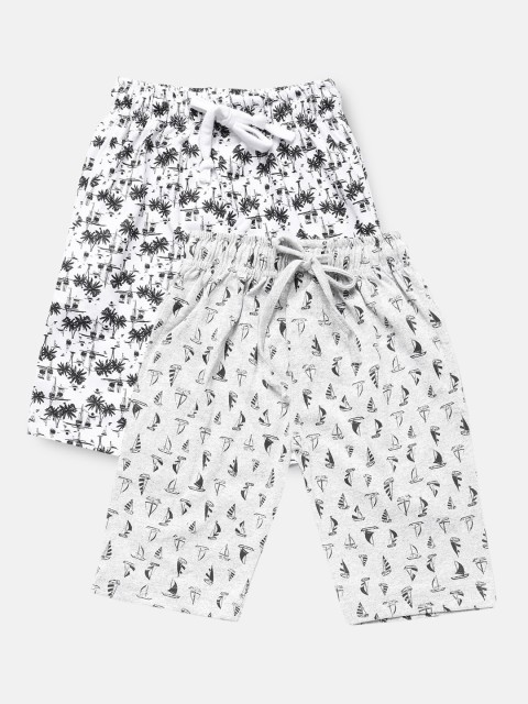 

Urban Dog Boys Pack of 2 Printed Cotton Shorts, White