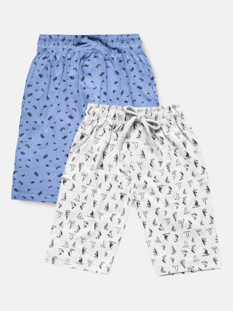

Urban Dog Boys Pack of 2 Printed Cotton Shorts, White