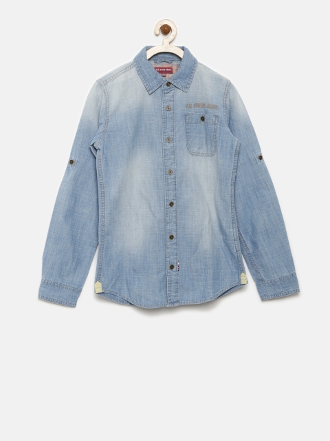 

U.S. Polo Assn. Kids Boys Blue Casual Shirt