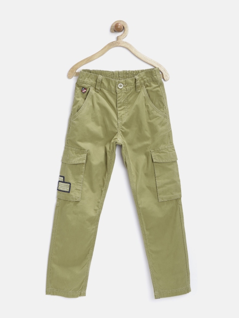 

U.S. Polo Assn. Kids Boys Olive Green Cargo Trousers