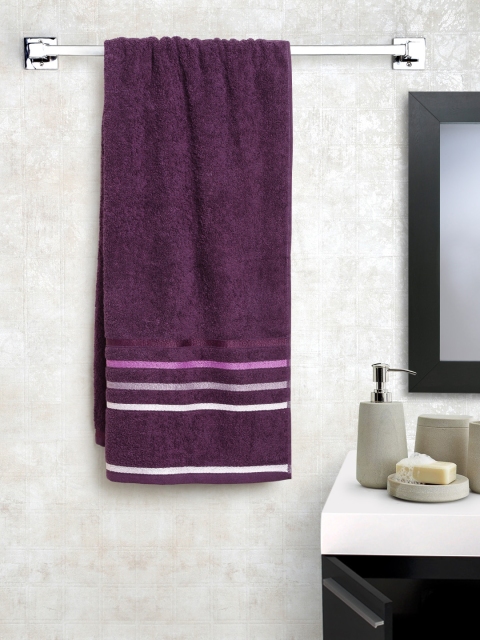 

BOMBAY DYEING Purple Cotton 500 GSM Bath Towel